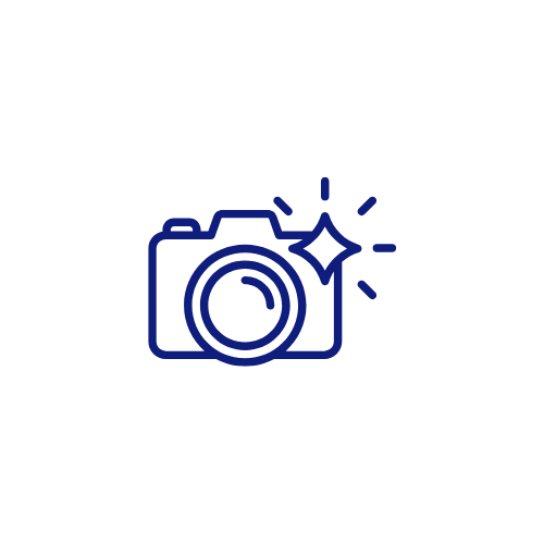 camera icon with flash 